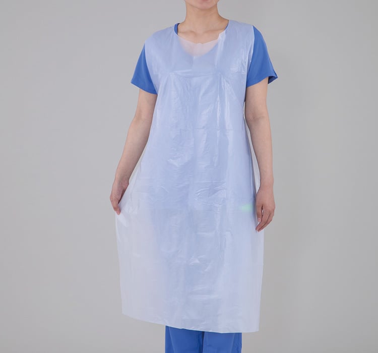 0-1517-01 ナビガードエプロン ホワイト 50枚入 フリー 【AXEL】 アズワン