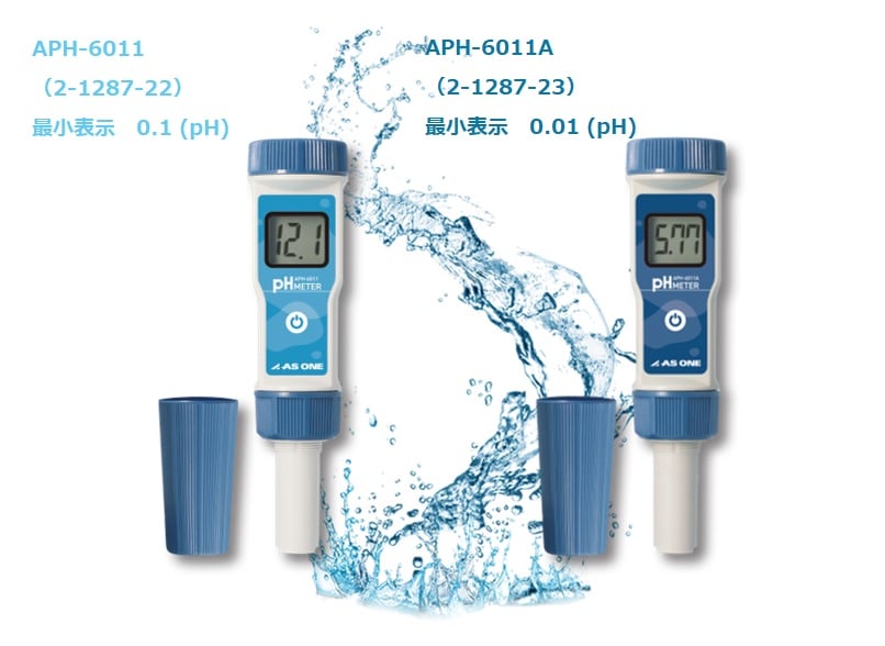 2-1287-23 防水pH計 0.00～14.00pH APH-6011A 【AXEL】 アズワン