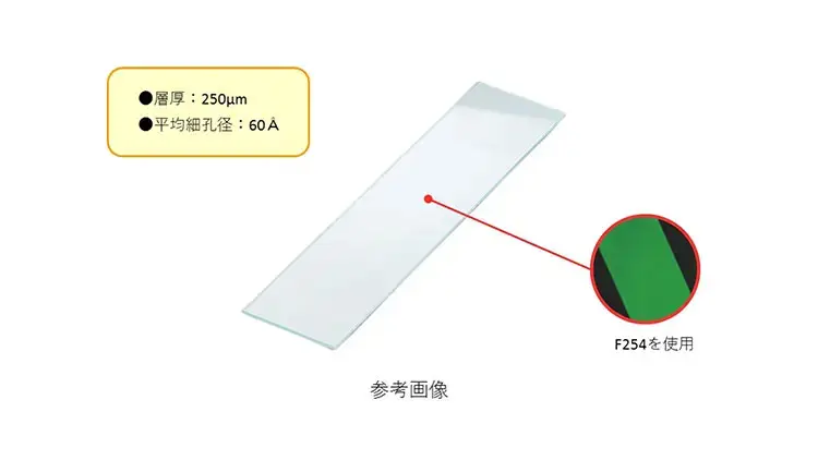 4-2547-01 シリカゲルTLCプレート ガラスプレート 200×200mm 20枚入