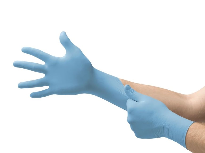 4-3214-01 ニトリル手袋 エッジ 82134 L 100枚入 82134090 【AXEL