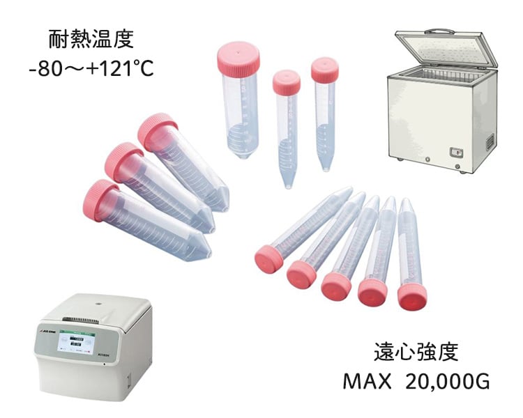 4-3632-02 ビオラモ遠沈管α 50mL（バルクパック） 200本入 VIO-50Bα