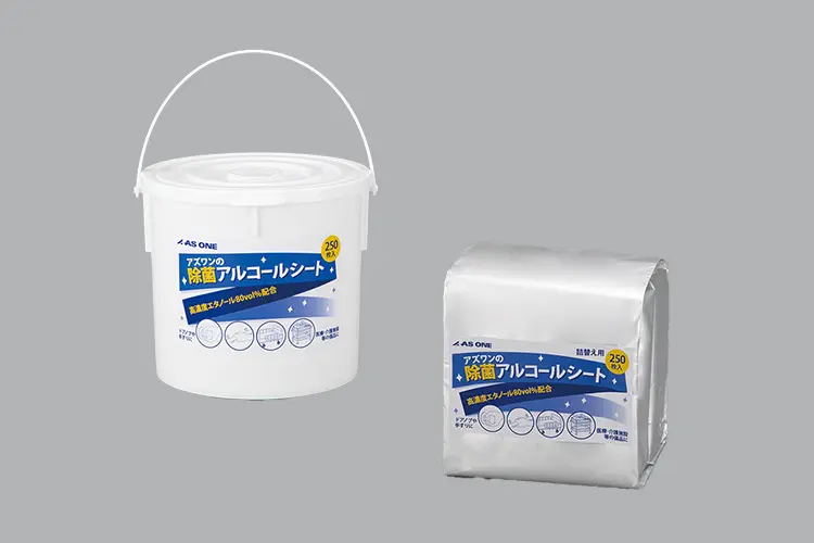 7-428-11 アズワンの除菌アルコールシート 詰替用 1袋（250枚入